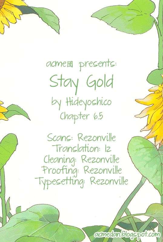 Stay Gold - chapter 6.6 - #1