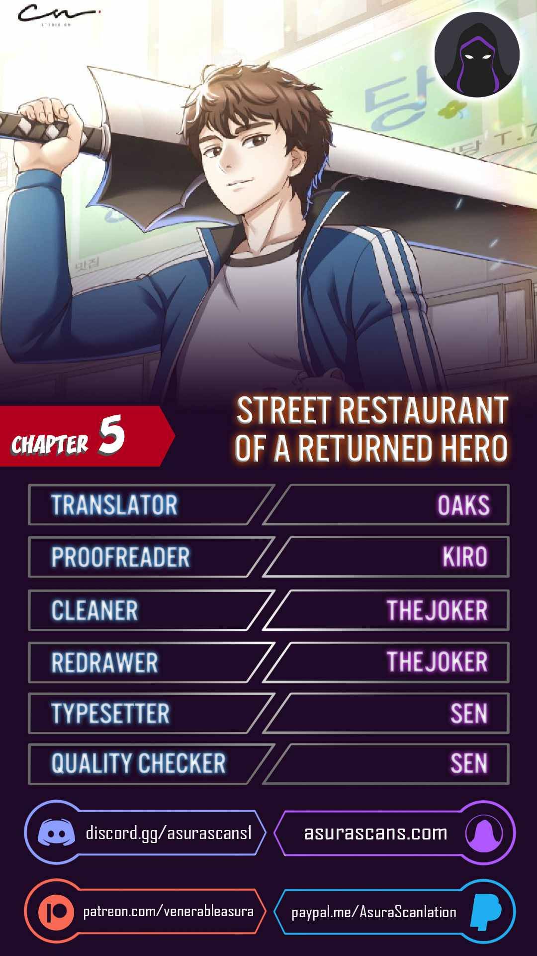 Street Restaurant of a Returned Hero - chapter 5 - #1