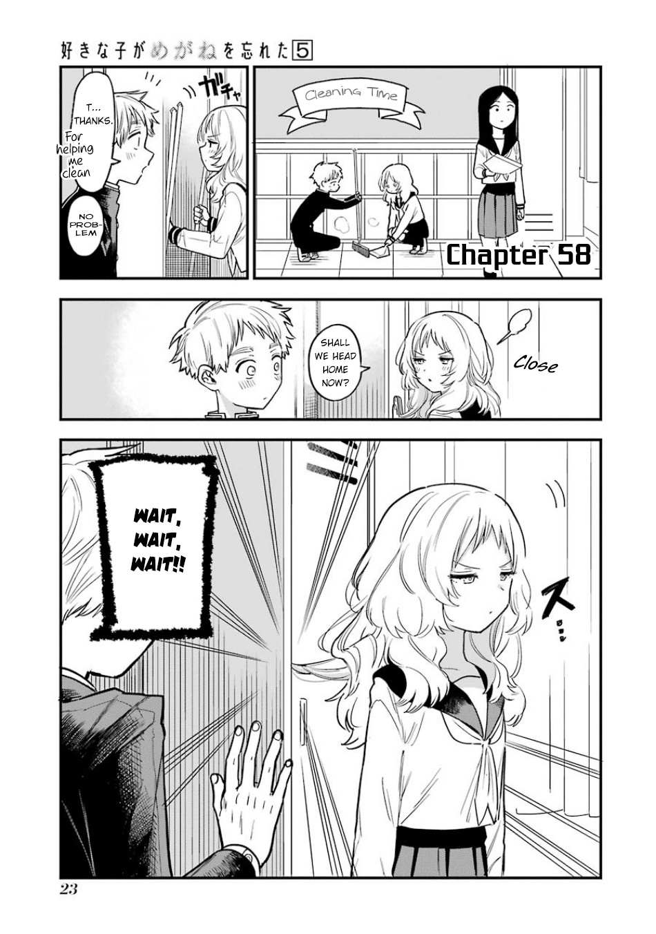 Suki Na Ko Ga Megane Wo Wasureta - chapter 58 - #2