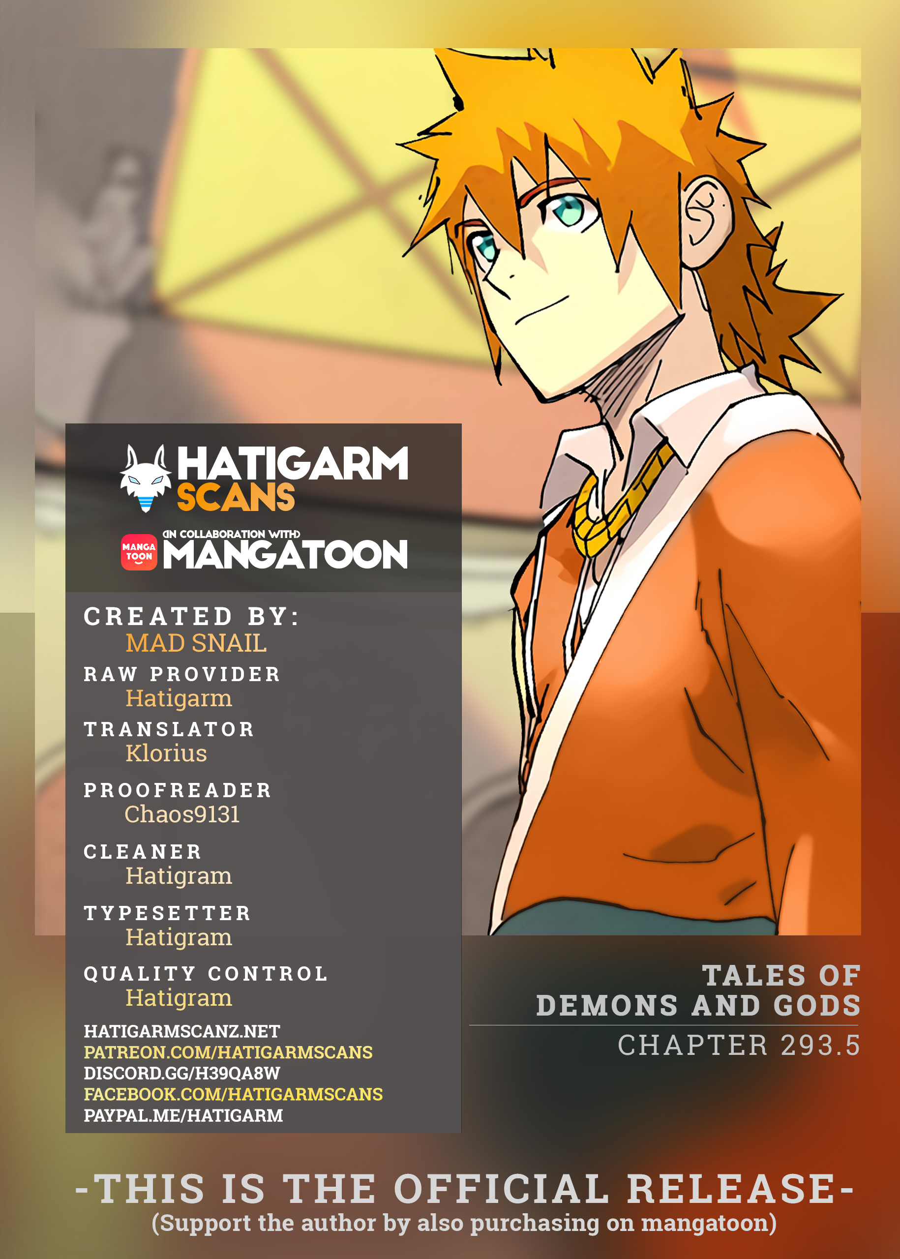 Tales of Demons and Gods Manhua - chapter 293.5 - #1