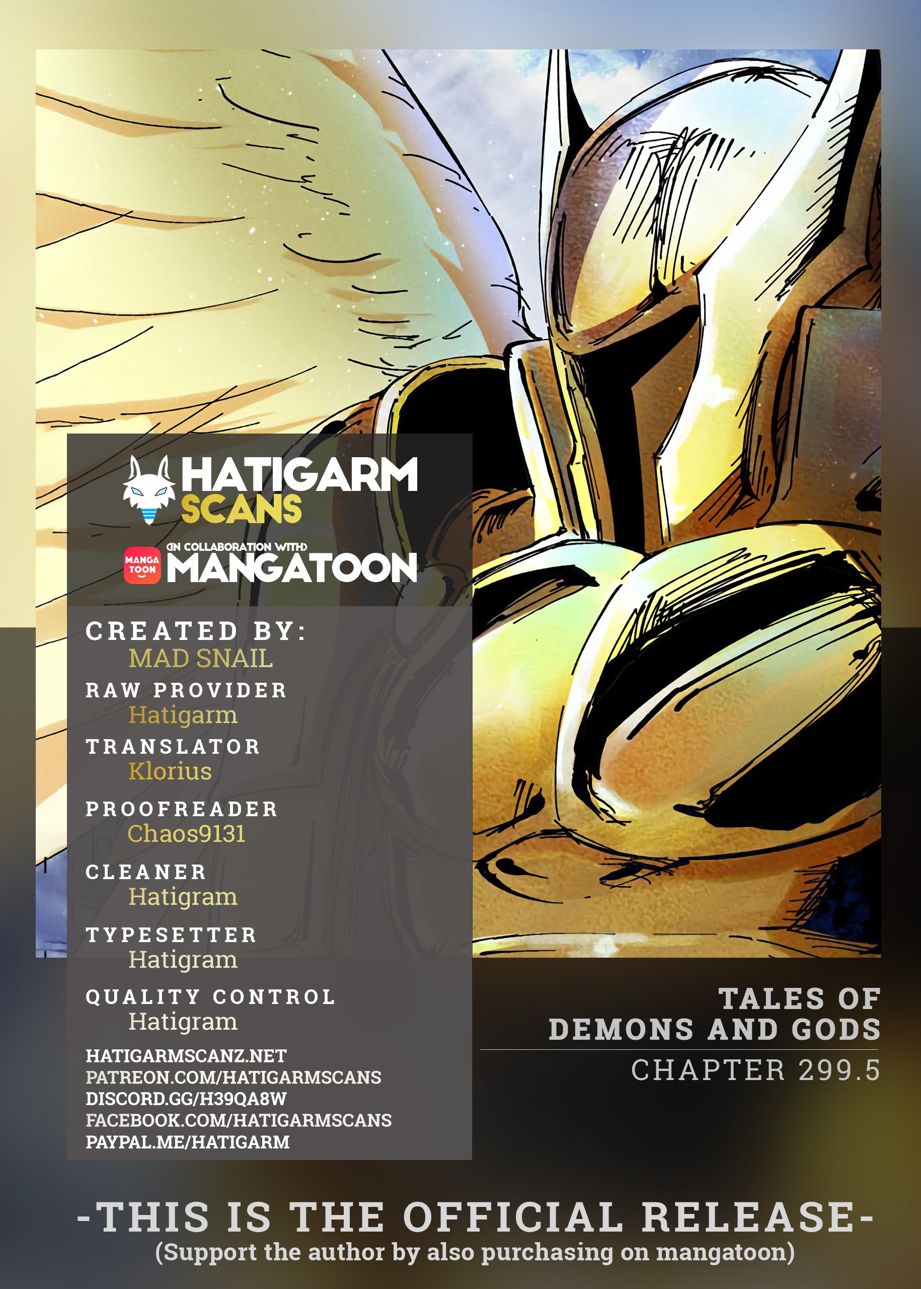Tales of Demons and Gods Manhua - chapter 299.5 - #1