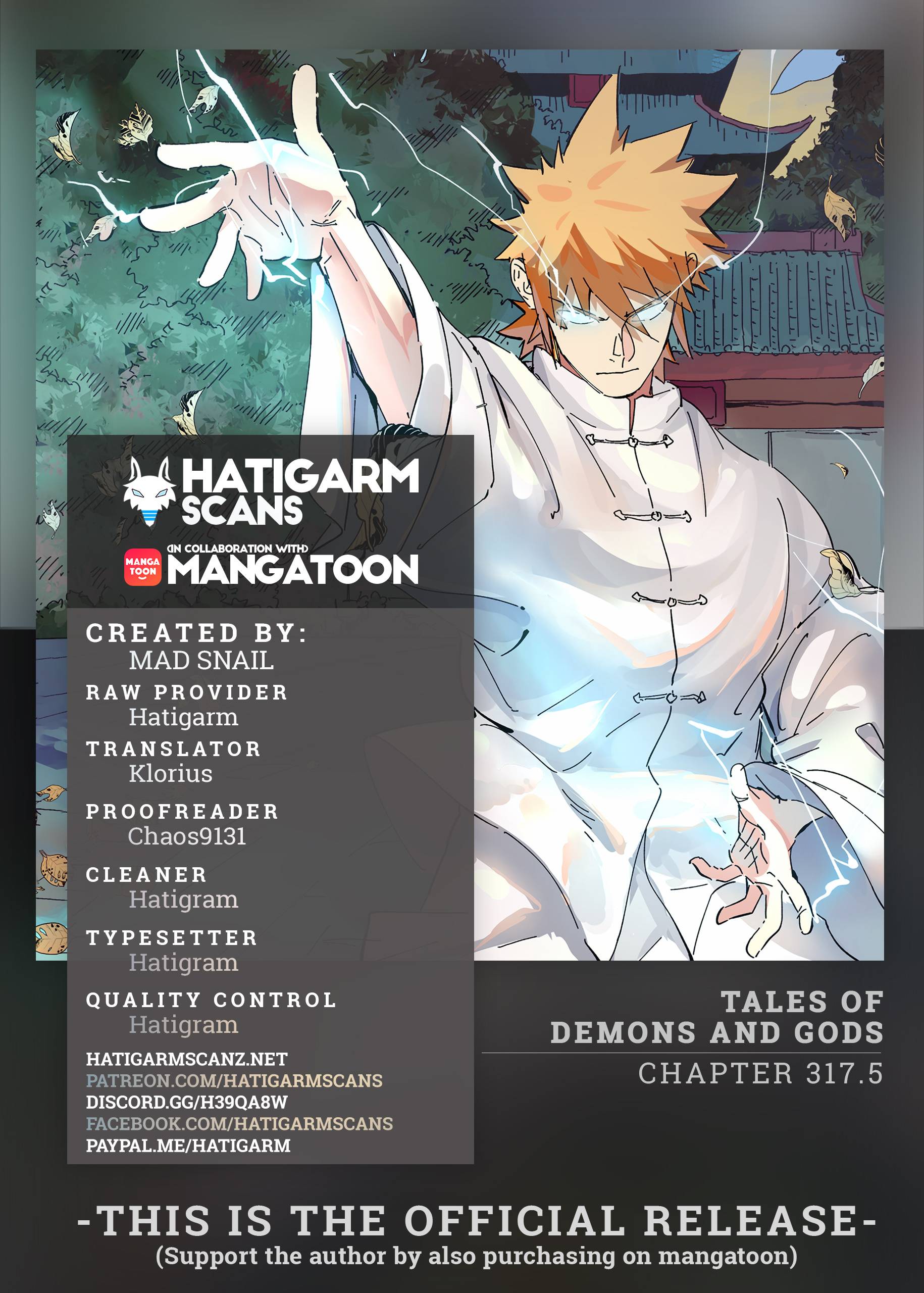 Tales of Demons and Gods Manhua - chapter 317.5 - #1