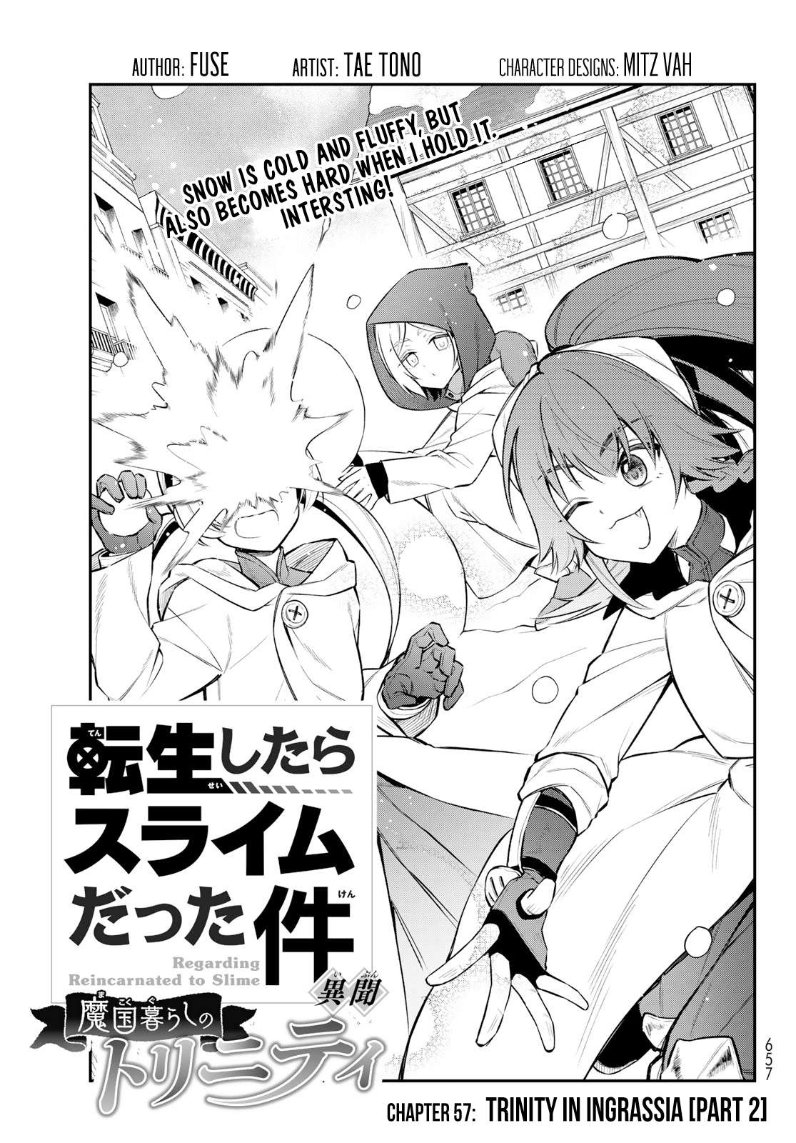 Tensei shitara Slime datta Ken Ibun: Makuni Kurashi no Trinity - chapter 57 - #1