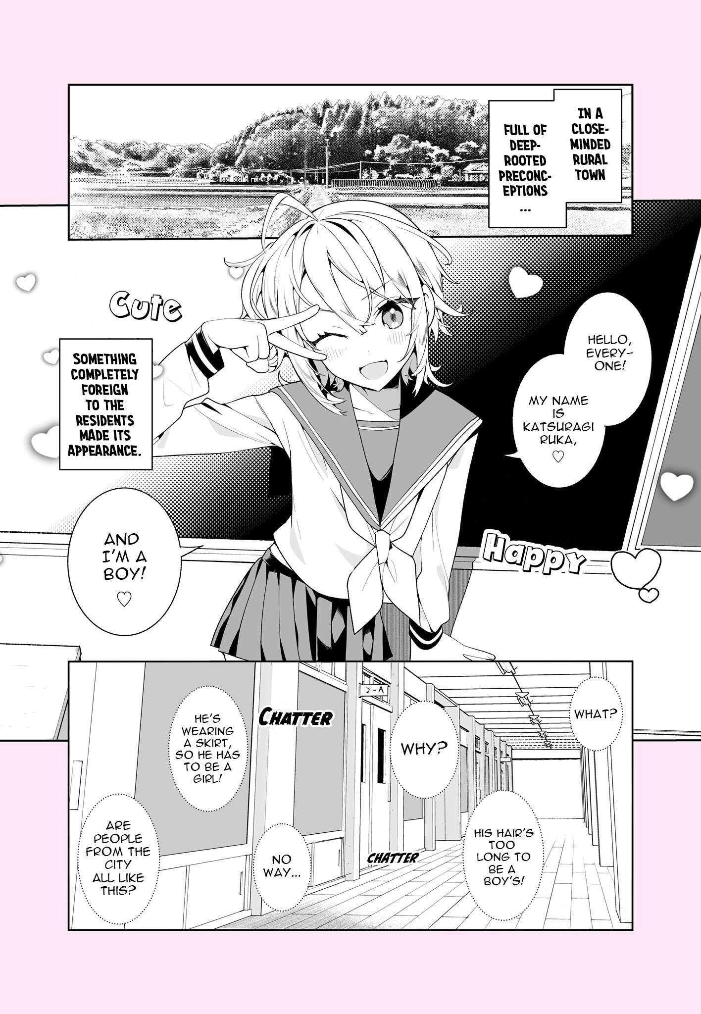 The Beginning of a Battle With a Cross-Dressing Transfer Student! - chapter 1 - #1