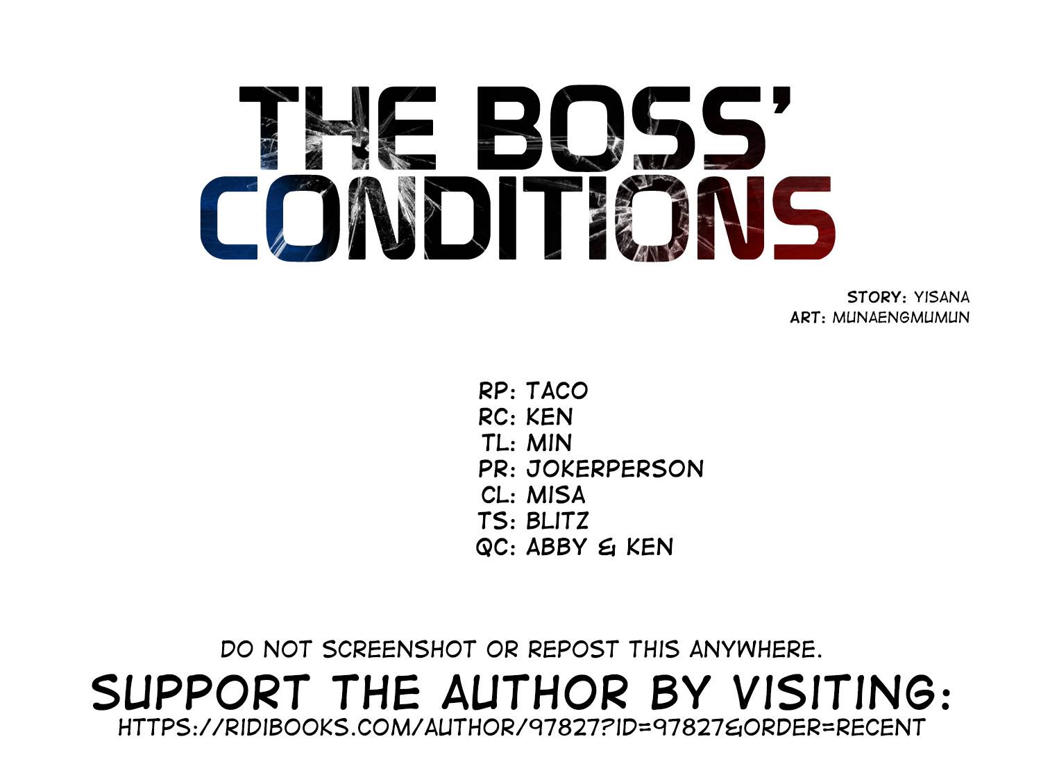 The Boss&rsquo; Conditions - chapter 4 - #2