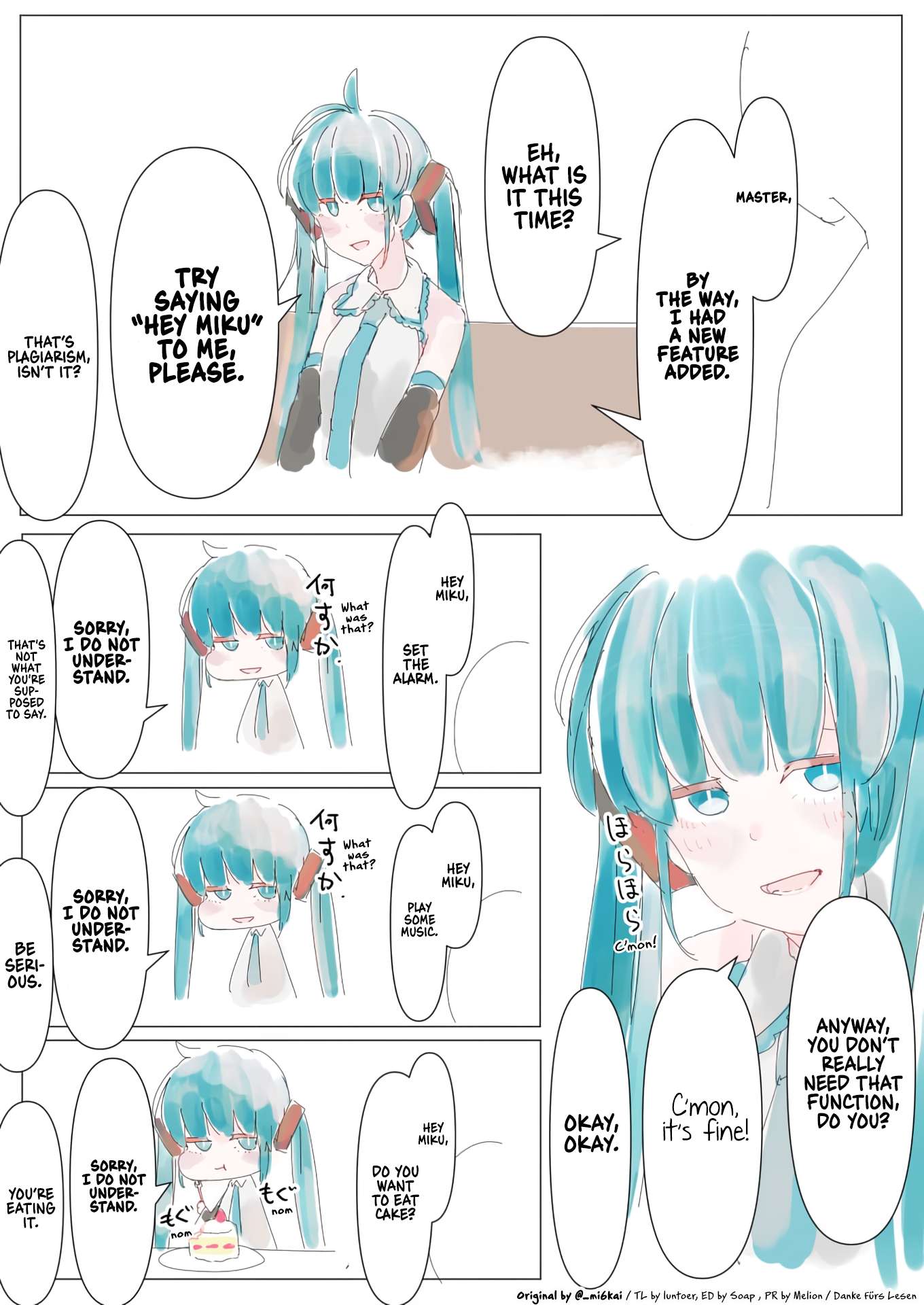 The Daily Life Of Master & Hatsune Miku - chapter 24 - #1