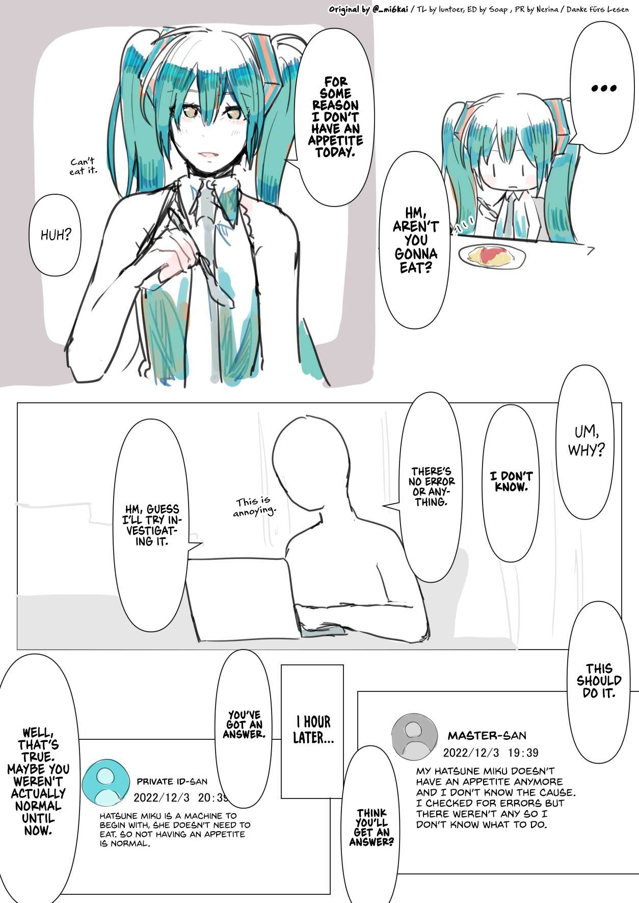 The Daily Life Of Master & Hatsune Miku - chapter 30 - #1