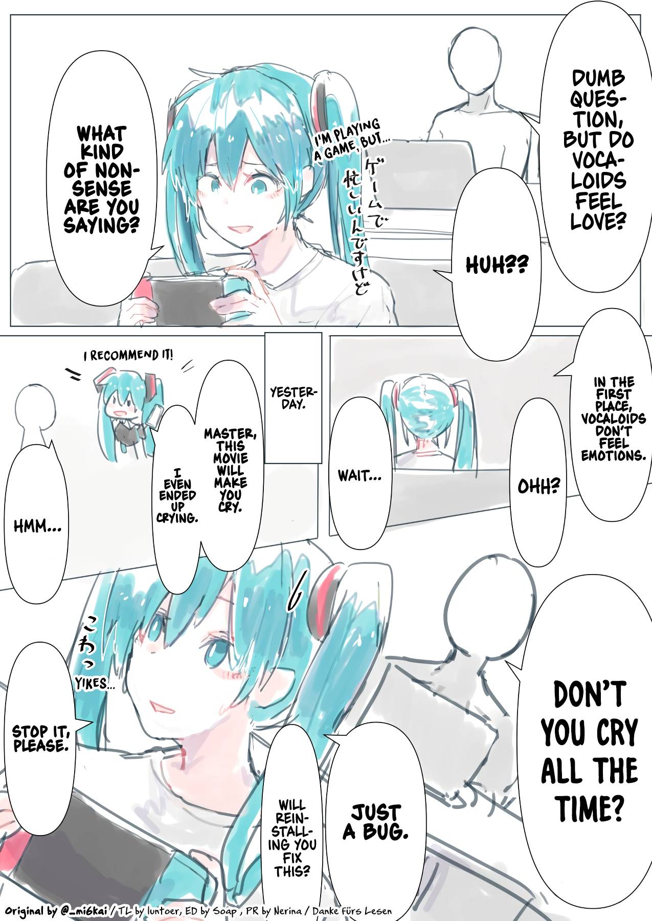 The Daily Life Of Master & Hatsune Miku - chapter 6 - #1