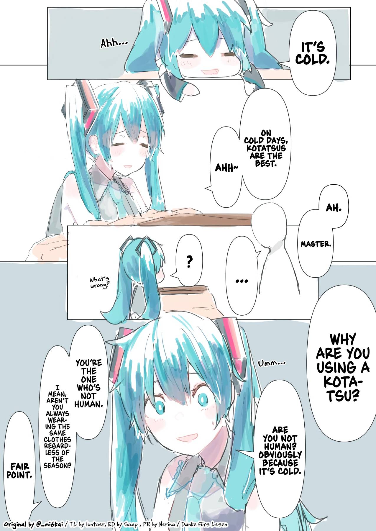 The Daily Life Of Master & Hatsune Miku - chapter 7 - #1