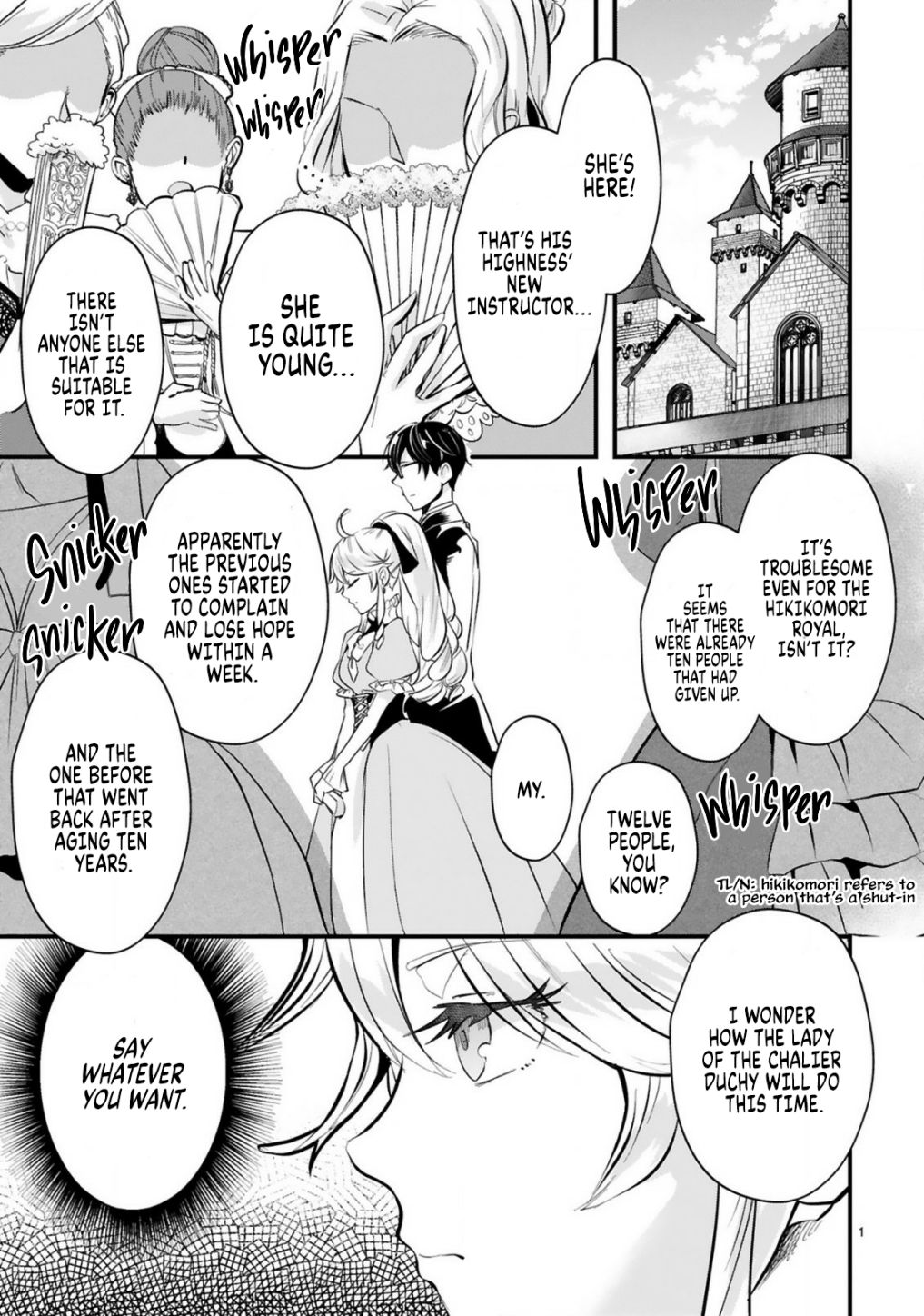 The Duke’s Daughter Who Was a Villain in Her Previous Lives Was Entrusted with Training a Hikikomori Prince - chapter 1 - #2