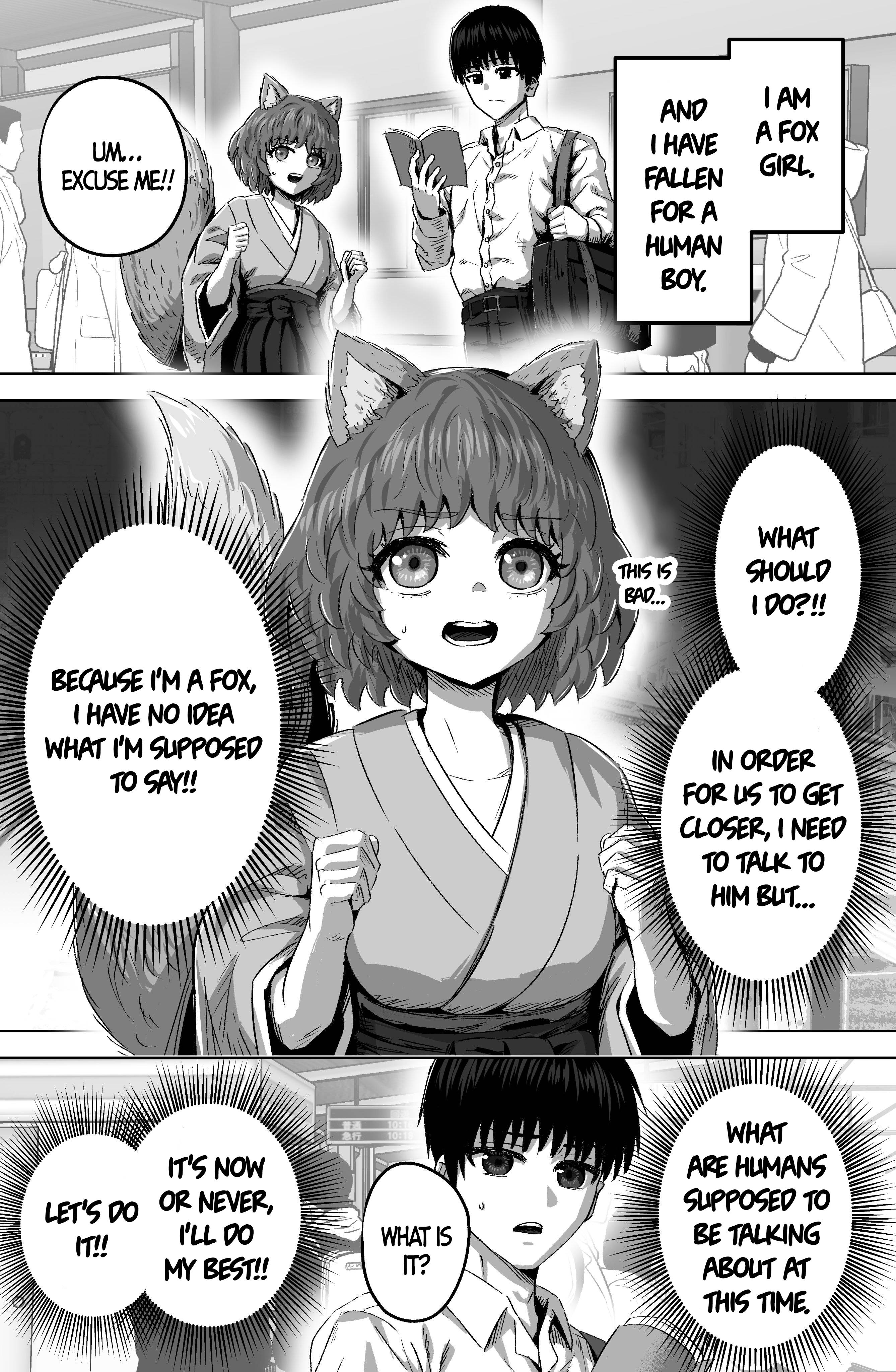The Fox Girl Who Wants To Get Chummy With The Human Boy She Likes - chapter 3 - #1