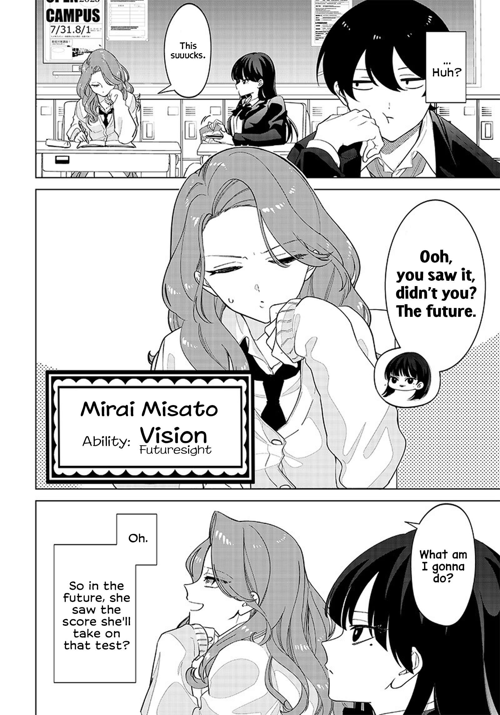 The Gals Who is Always Saying Insane Things. -My Daily Life at a Private Paranormal High School- - chapter 1 - #3