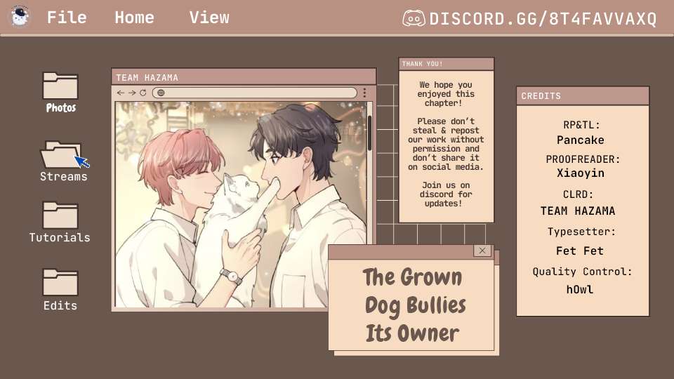 The Grown Dog Bullies Its Owner - chapter 4 - #1