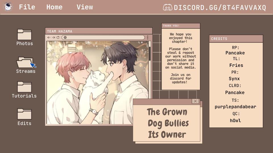 The Grown Dog Bullies Its Owner - chapter 8 - #1