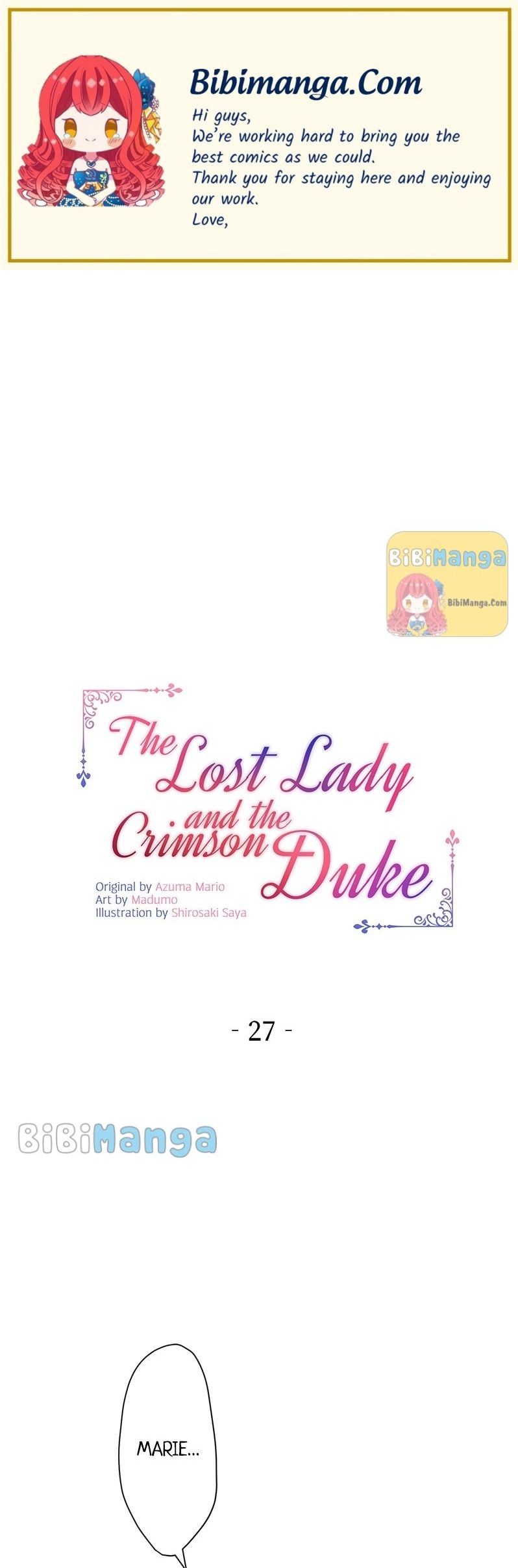 The Lost Lady And The Crimson Duke - chapter 27 - #1