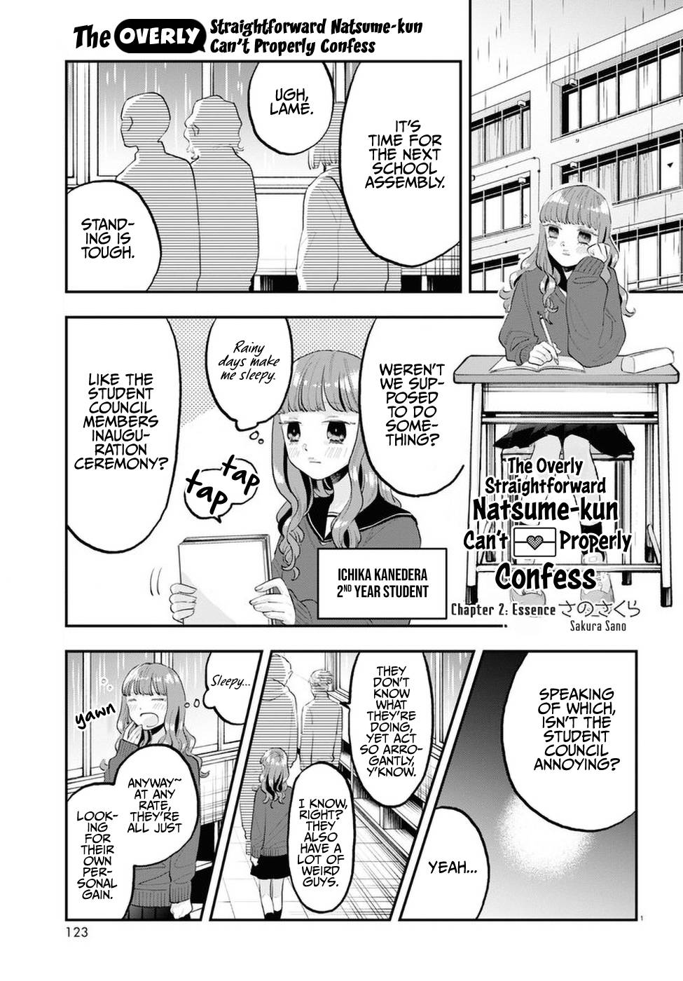 The Overly Straightforward Natsume-Kun Can't Properly Confess - chapter 2 - #1