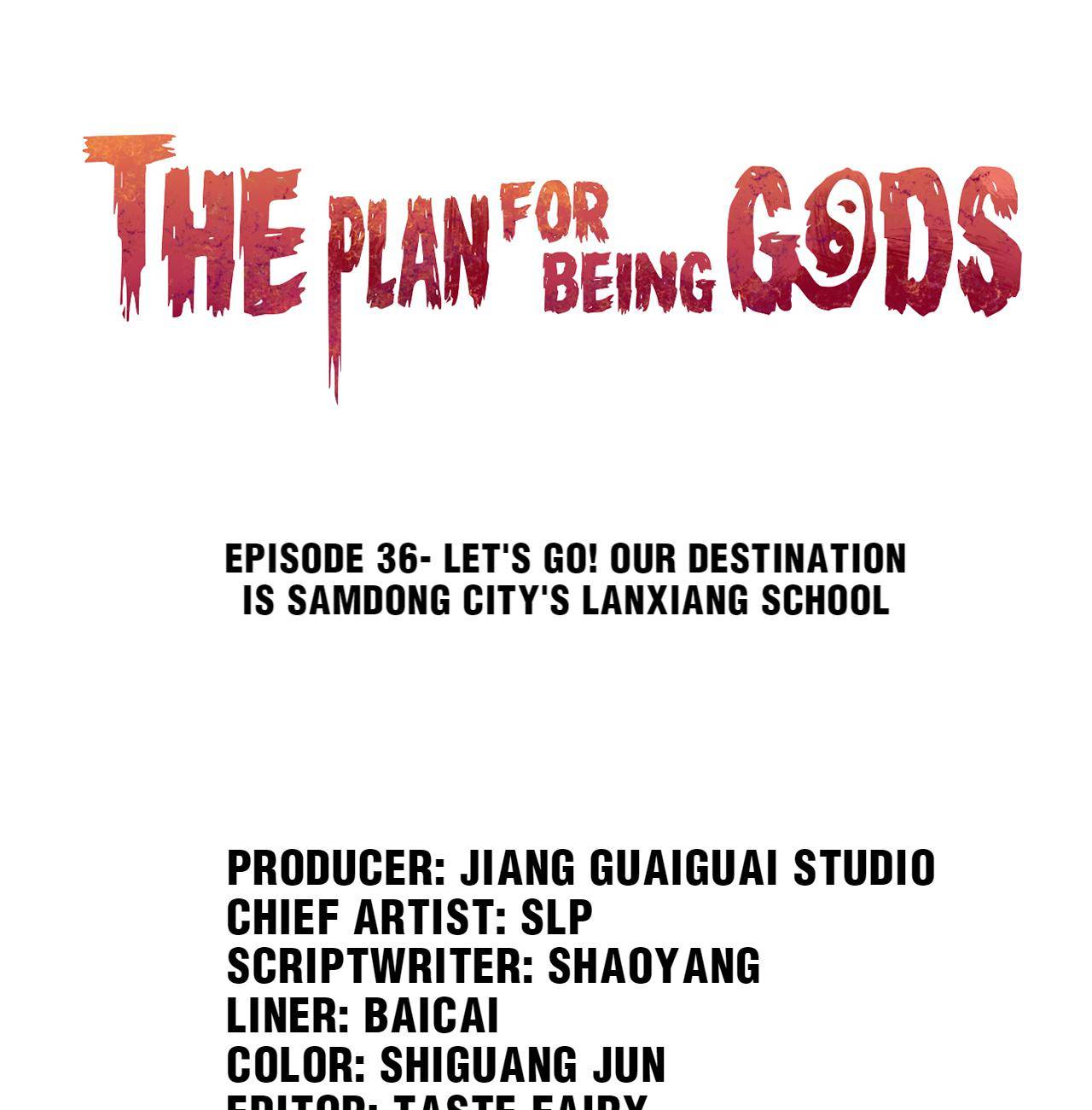 The Plan For Being Gods - chapter 36 - #1