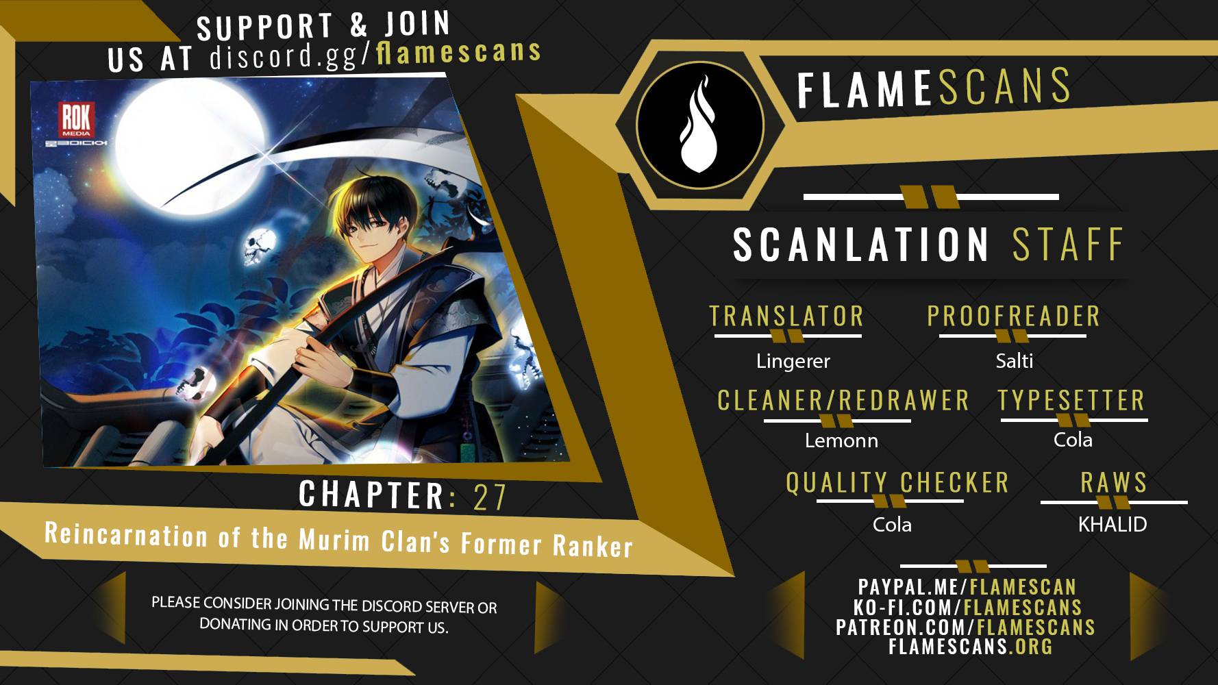 Reincarnation Of The Murim Clan's Former Ranker - chapter 27 - #1