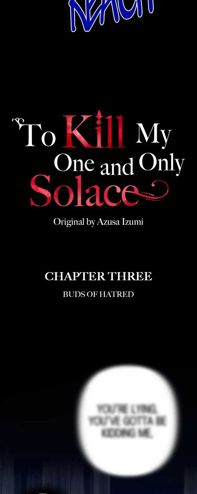 To Kill My One and Only Solace - chapter 3 - #3