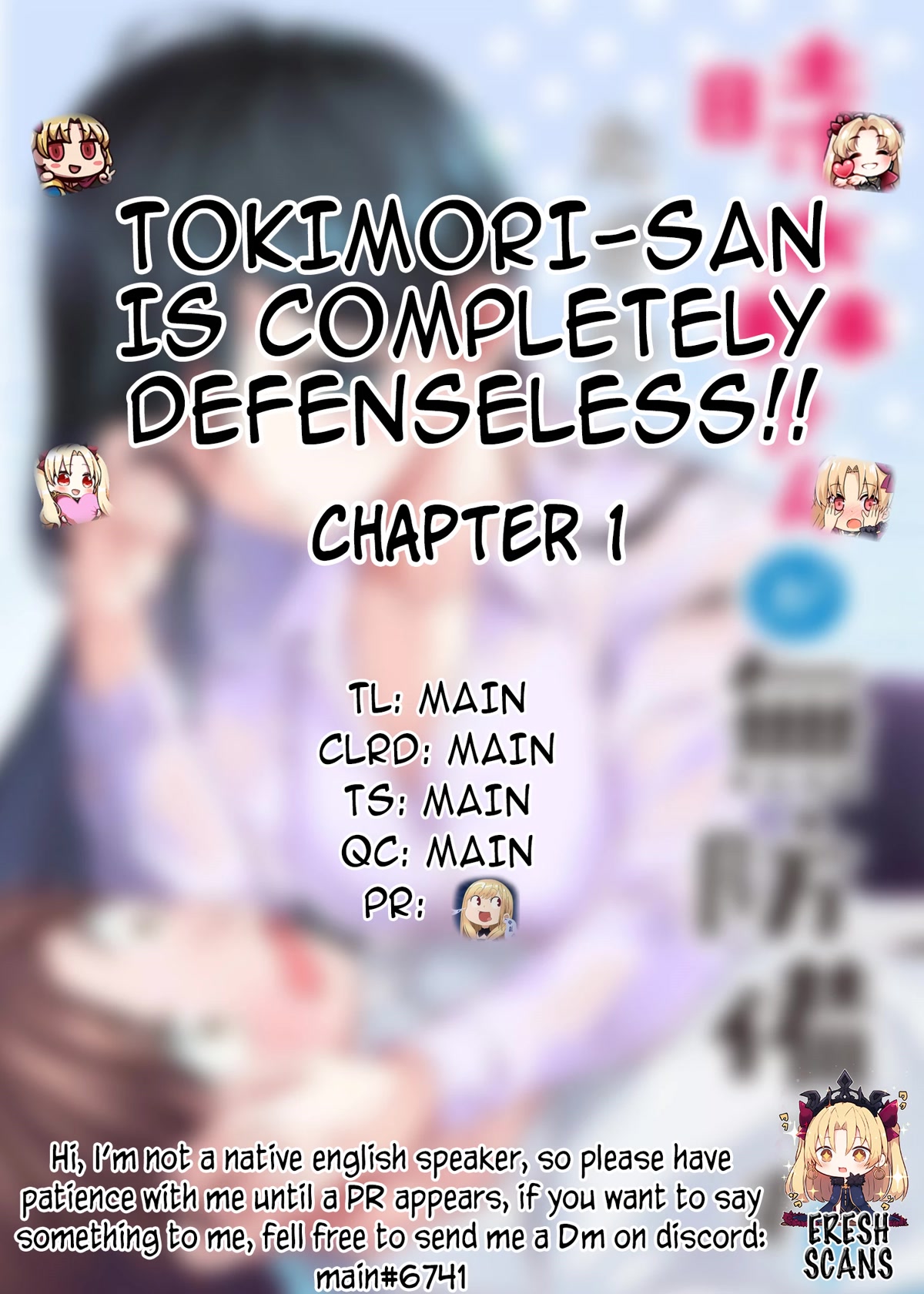 Tokimori-san Is Completely Defenseless!! - chapter 1 - #1