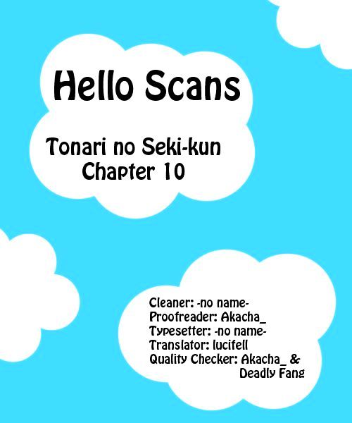 Tonari no Seki-kun - chapter 10 - #1