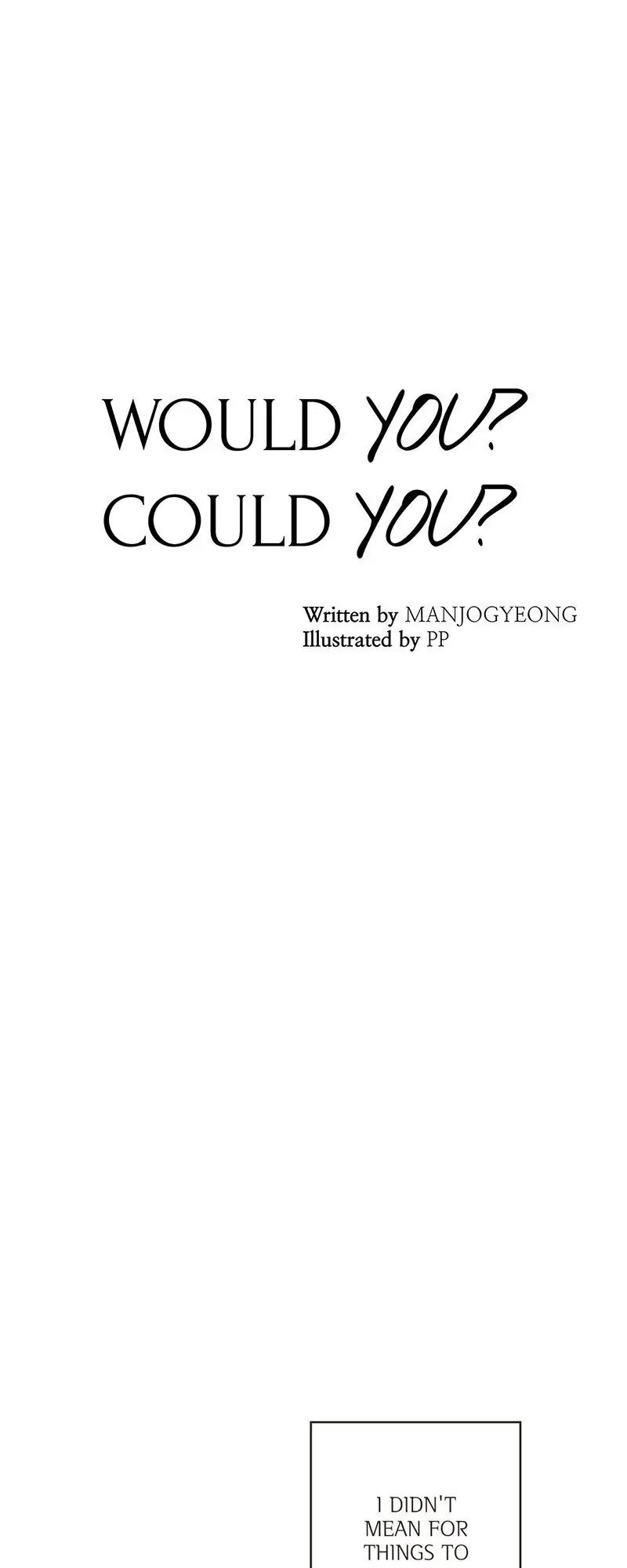 Would you? Could you? - chapter 5 - #6